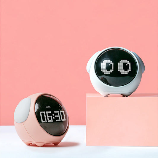 StripX Alarm Clock for Students, Digital Alarm Clock, Emoji Alarm Clock with Dual Alarm & Adjustable Brightness, Snooze Function & Temperature